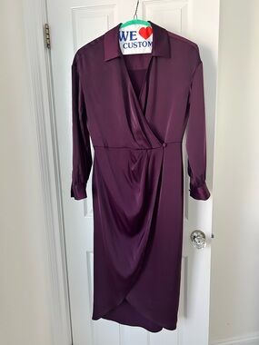 Banana Republic  Wrap-Style Long Sleeve Dress